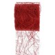 Ruban abaca rouge en abaca naturel decoration