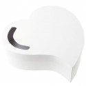 Tirelire Coeur Blanc en Forme de Coeur Boîte de 30 cm