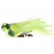 Oiseau Vert Anis en Plumes sur Pince 6.5 cm les 4 