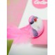 Oiseau Fuschia deco en Plumes grand oiseau decoration