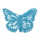 Marque place papillon turquoise double papillon decoration