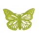Papillon Métal vert anis sur pince les 4 deco