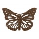 Papillon Métal chocolat sur pince les 4 deco