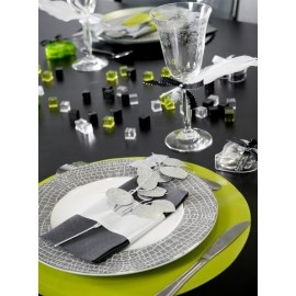 Sets de Table Ronds Brillant-Mat Couleur les 6