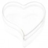 Boîtes à dragées Coeur Transparent Couleur 6 cm les 6