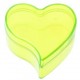 Boite dragees coeur vert anis 6 cm les 6