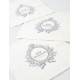 Serviette de table Just Married blanche en papier