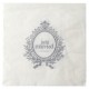 Serviette de table Just Married Papier Blanc Cassé les 20