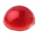 Perle autocollante rouge demi perle decorative 7 mm les 60