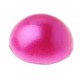 Perle autocollante fuschia demi perle decorative 7 mm les 60