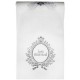 Chemin de Table Just Married Intissé Blanc 