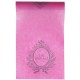 Chemin de table just married intisse fuschia deco mariage 