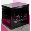 Tirelire Joyeux Anniversaire Noire Chic Géante 30 cm