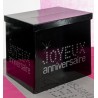 Tirelire Joyeux Anniversaire Noire Chic Géante 30 cm