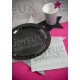 Serviette de table joyeux anniversaire argent les 20