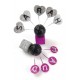 Boule Pailletee Festive Couleur 3 cm les 12