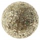 Boule pailletee festive or 3 cm les 12 deco de fete