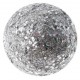 Boule pailletee festive argent 3 cm les 12 deco de fete