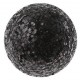 Boule pailletee festive noire 3 cm deco de fete