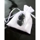 Coeur decoratif bombe noir decoration sachet dragees