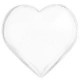 Coeur decoratif transparent bombe les 12 coeurs