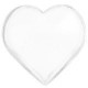 Coeur decoratif transparent bombe les 12 coeurs
