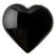 Coeur decoratif noir bombe les 12 coeurs