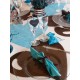 Set de table coeur turquoise x50