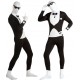 Déguisement Tuxedo 2nd Skin Suit Noir et Blanc Adulte