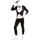 Déguisement Tuxedo 2nd Skin Suit Noir et Blanc Adulte