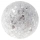 Boule pailletee blanche deco festive 16 mm les 50