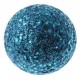 Boule pailletee turquoise deco festive 16 mm les 50