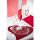 Sets de Table Coeur Rouge Pailleté Luxe 38 cm les 2