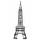 Tour Eiffel Métal Noir de Décoration 28.5 cm
