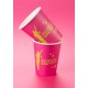 Gobelet carton disco fuchsia les 10