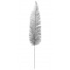 Feuille Palme Pailletee Argent Deco Festive 92 cm