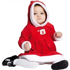 Déguisement Bébé Mère Noël Little Miss Santa Luxe Fille