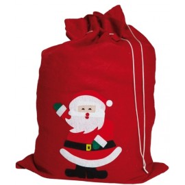 Sac de Père Noël Rouge Motif Pere Noel 68x49cm