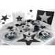 Cubes Pailletes de Decoration theme noir argent feerique