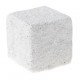 Cube paillete blanc deco festive 25 mm les 12