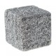 Cube paillete argent deco festive 25 mm les 12