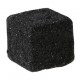Cube paillete noir deco festive 25 mm les 12