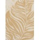 Chemin de table plume or pailleté intissé ivoire 5 M