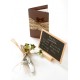 Baies Chocolat Avec Feuilles en Bouquet deco table festive