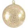 Boule Transparente Pailletée Or, Pailletée Argent 3 cm