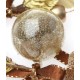 Boule Transparente Pailletee 10 cm deco mariage deco festive