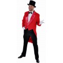 Costume Queue de Pie Cabaret Rouge Deluxe Homme