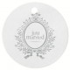 Marque place just married rond blanc marque place mariage