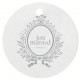 Marque Place Just Married Rond Blanc marque place mariage