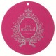 Marque Place Just Married Rond Fuschia 9.8 cm les 10